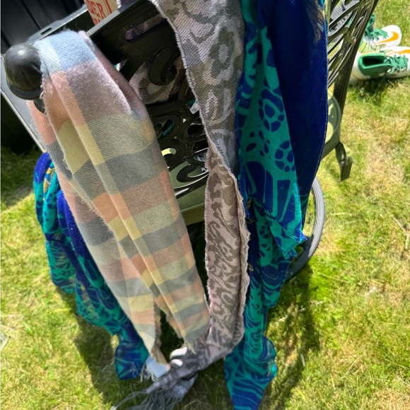 Colorful Patterned Scarves Set - Picture 2 of 3